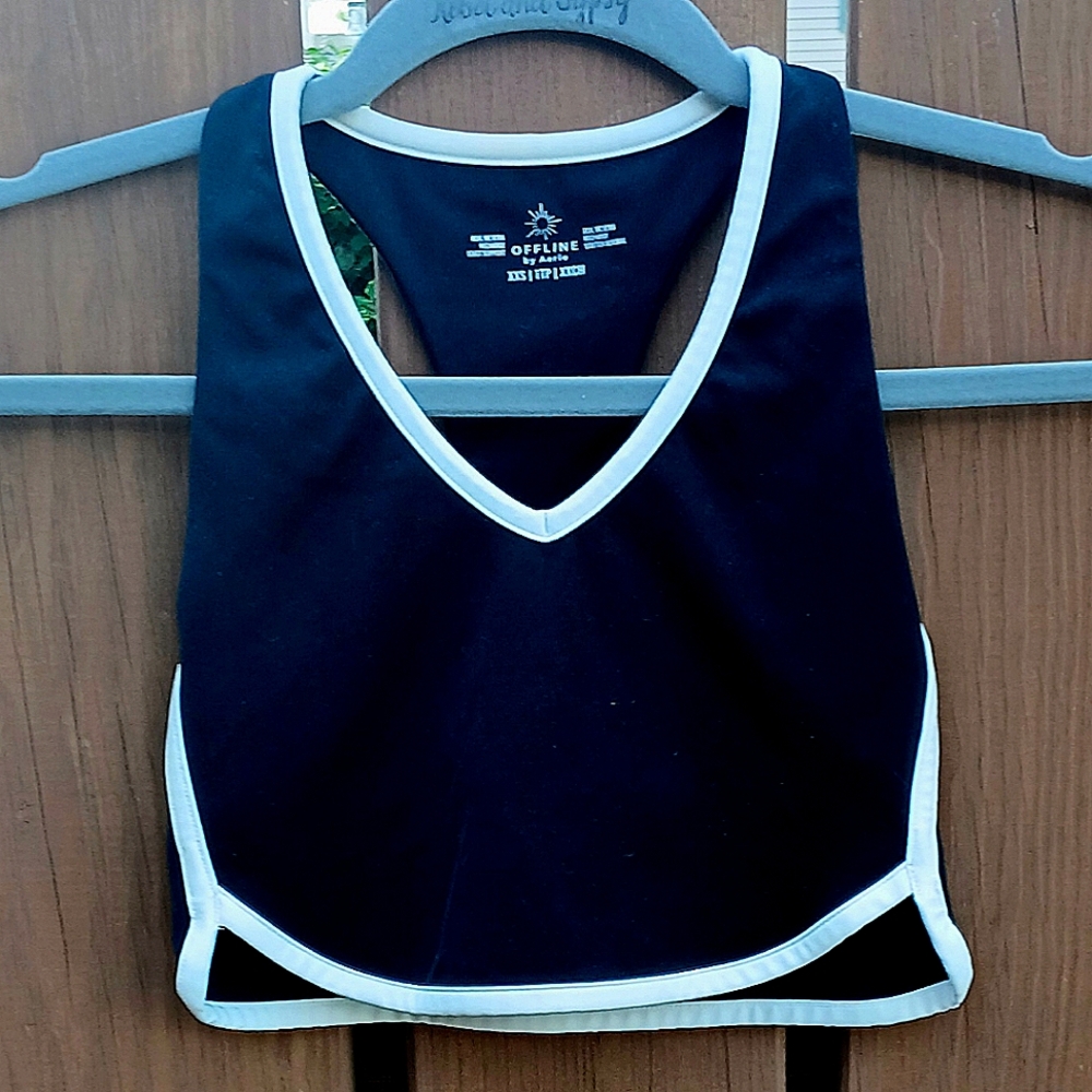 Aerie Offline Crop Top Tank Athletic Wear Size XXS